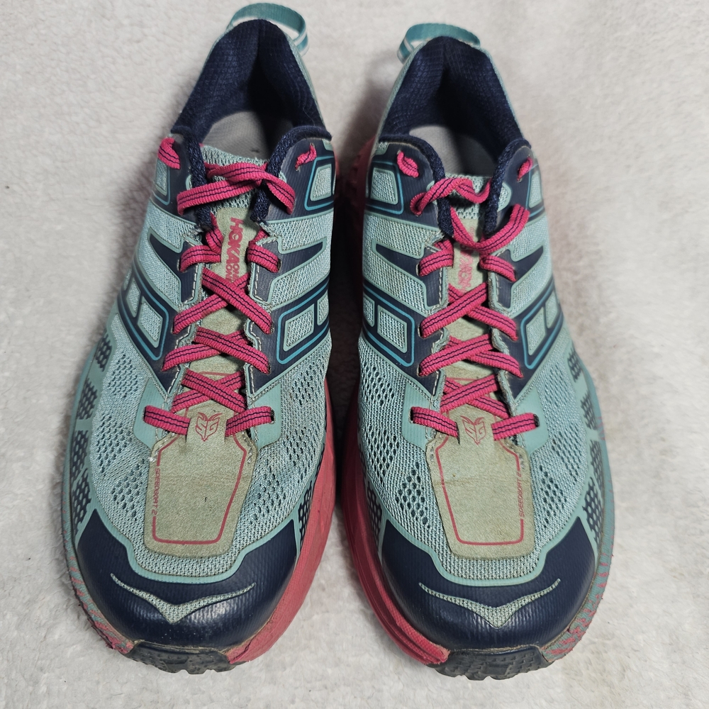 Hoka One One Speedgoat 2 Trail Running Shoes Sneakers Blue - Women’s Size 8.5 - Picture 9 of 14